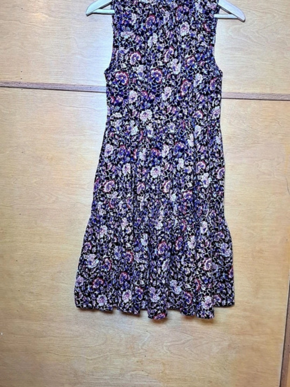 Ulla Johnson Womens  Floral Maxi Dress in Black & Pink Size 2